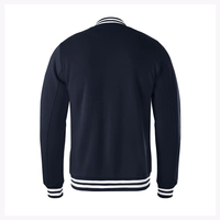 Veste d'hiver personnalisée pour homme, brodée, coupe-vent, respirante, rembourrée en polaire, avec patchs logo et style baseball