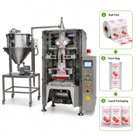 Machine d'emballage automatique VFFS haute vitesse pour sachets de liquides avec unité de formage de film en rouleau et de fabrication de sacs