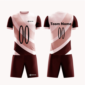 DAIZEN STAR Custom Soccer Jersey Set Short Sleeve V-neck Sublimated Geometric Print Moisture Wicking 100% Polyester Adult Unisex - Product Image 4