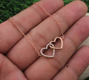 Collar de Corazón Vintage Personalizado de Plata de Ley 925 con Circonita Cúbica AAA, Colgante Romántico de Amor, Joyería Chapada en Platino, Regalo de Aniversario - Product Image 4