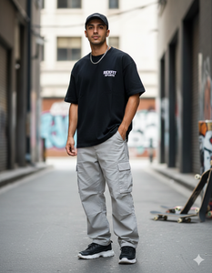 Camiseta Unisex de Corte Holgado y Diseño Exclusivo para Hombre, 100% Algodón Grueso, con Impresión de Logotipo Personalizado - Product Image 3