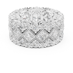 แหวนฮิปฮอปสั่งทำพิเศษ หรูหรา พร้อมเครื่องทดสอบเพชร VVS มอยส์ซาไนต์ ฝังเพชรแบบหนามเตย ทอง 18K รับรองโดย IGI เครื่องประดับชั้นดี - Product Image 3