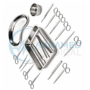 Juego de Instrumentos de Incisión y Drenaje de Alta Calidad, Certificado CE, Acero Inoxidable, Kit Quirúrgico General - Product Image 5