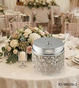 Plats de service de luxe en acier inoxydable, design moderne et écologique, pour buffet et maintien au chaud des aliments lors de fêtes de mariage - Product Image 1