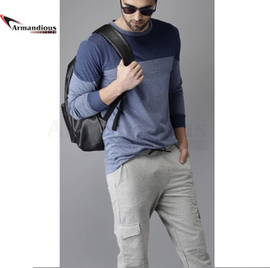 เสื้อยืดออกกำลังกายผู้ชายผ้าฝ้ายคอตตอน แขนยาว สไตล์ลำลอง คอกลม น้ำหนัก 180 กรัม ดีไซน์เรียบ พิมพ์ลายดิจิตอล แห้งเร็ว - Product Image 2