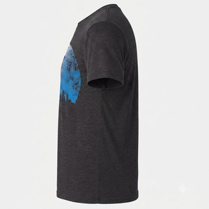 T-shirt décontracté pour homme en coton doux à col rond, manches courtes, uni, écologique et respirant - Product Image 3