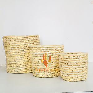 Ensemble de pots à fleurs Moonj Grass, style rond, pour la décoration de la maison et du bureau. - Product Image 3