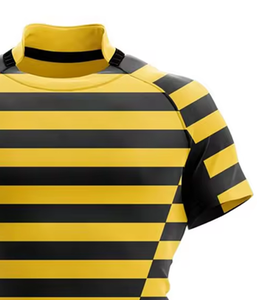 2025เสื้อรักบี้ผ้าโพลีเอสเตอร์ซับลิเมตชุดเสื้อ100% ป้องกันแบคทีเรีย qld เย็บปักตามสั่ง - Product Image 4