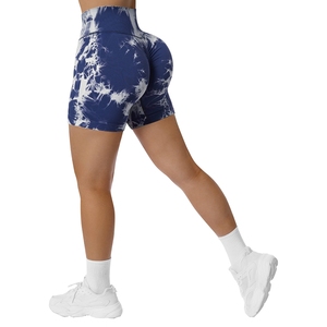 Nouveaux shorts de cycliste pour femmes à haute élasticité et compression, effet ventre plat, séchage rapide, rehaussement des fesses, respirants, avec nœuds et motifs floraux - Product Image 5