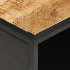 Tavolino grezzo in legno di Mango con 35.4 porta intagliata \ "x21.7 \" x14.2 \" - Product Image 5