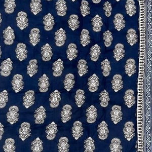 Colcha de Algodón Sostenible con Estampado Floral Hecho a Mano por Artesanos de Jaipur, Reversible, para Cama Individual, 300 Hilos, Colorida, para Hotel, Hogar, Regalo - Product Image 4