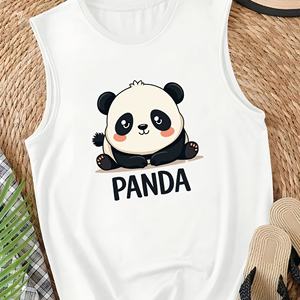 Cartoon PANDA Gilet décontracté pour femme - Product Image 1