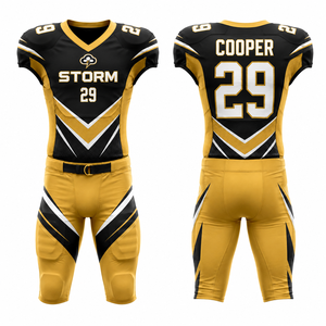 Uniforme de Fútbol Americano Personalizado con Número, Venta al por Mayor, Ropa Promocional para Eventos Escolares, Universitarios, Comunitarios, Academias, Clubes Deportivos, Equipos - Product Image 5
