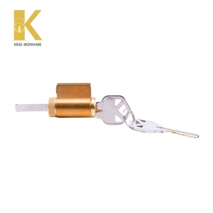 Cilindro de Cerradura de Puerta de Latón de 5 Pines con Llave KW Personalizada, Acabado Latón Satinado, para Aplicaciones en Puertas de Entrada - Product Image 3