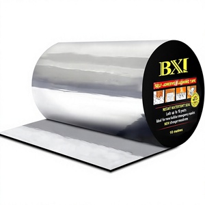 Butyl Rubber Flashing Tape Self Adhesive Aluminum Waterproof Roof <b>Window</b> Repair Sealing Tape - Product Image 1