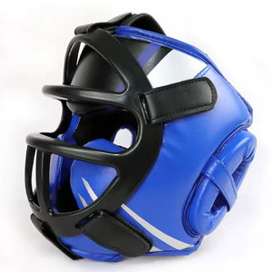 Protège-tête de boxe en cuir PU noir et argenté, équipement de protection pour adultes, unisexe, utilisation universelle - Product Image 6