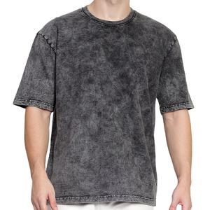 T-shirt Homme Vintage Délavé à l'Acide, Coupe Oversize Épaules Tombantes, Manches Courtes, 100% Coton Jersey, Tissu Écologique, Logo Personnalisé, Qualité Supérieure - Product Image 2