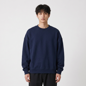 Wholesale custom <b>600gsm</b> sweatshirt manufacturer with french terry and private label for US fashion labels - Product Image 3