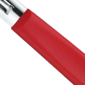 Éplucheur de légumes rouge en acier inoxydable, lame tranchante, poignée ergonomique, outil de cuisine pour éplucher les pommes de terre, les carottes, les concombres et les fruits - Product Image 5
