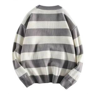 Pull en acrylique fait main pour homme, respirant, doux et confortable, avec logo personnalisé, idéal pour l'hiver, en tissu uni à manches longues - Product Image 2