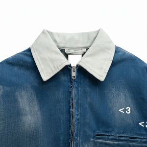 Chaqueta Bomber de Invierno al por Mayor, Estilo Vintage, Lavada, Informal, de Algodón Grueso, de Secado Rápido - Product Image 3