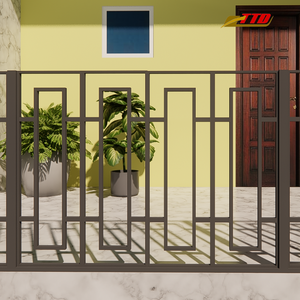 Barandilla Decorativa de Hierro Forjado para Balcón, Balaustrada de Hierro Forjado de Primera Calidad con Protección Duradera de Recubrimiento en Polvo para Villas Pro - Product Image 1
