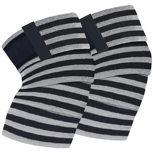 Elastic Compression Knee Wraps For <b>Weight</b> Lifting Squats Strong Support Straps For Gym Knee Stability <b>Training</b> Gear - Product Image 1