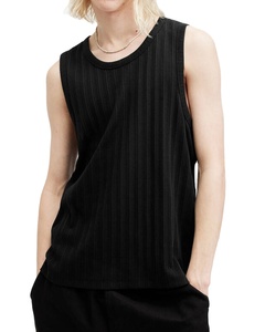 Camiseta sin mangas de algodón Rib Gym, camiseta informal transpirable para Fitness para hombre, camiseta sin mangas de alta calidad para exteriores para hombre - Product Image 1