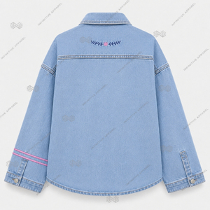 เสื้อแจ็คเก็ตยีนส์ปักลายตามสั่งสำหรับผู้หญิงจากบริษัทกรีกแจ็คแอนด์จิล ออฟ อเมริกา อิงค์ ขายส่ง เสื้อผ้าสำหรับองค์กร - Product Image 3
