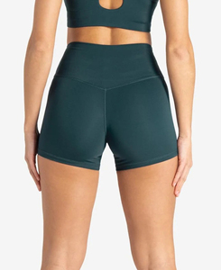 Shorts de sport pour femmes de qualité supérieure, taille haute, respirants, élastiques, en tricot, spandex, nylon, coupe régulière, prix bas - Product Image 2