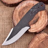 UA Supplies DIY Couteau EDC de chasse à pointe tombante en acier au carbone 1095, brut, épaisseur 0,5 mm, longueur 8 pouces, personnalisable OEM