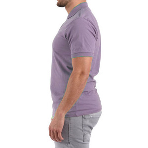 Camisetas Polo de Manga Corta para Hombre, Color Sólido, con Logotipo Personalizado, Diseño en Morado de Moda, 100% Algodón, Antiarrugas - Product Image 4