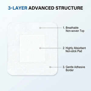 Pansement stérile jetable auto-adhésif de grande taille pour soins des plaies - Product Image 3
