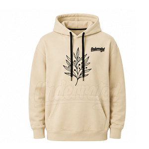 Hoodies contemporains surdimensionnés pour hommes, coupe décontractée en coton, pull à manches longues, vêtements urbains, impression personnalisée, vente en gros - Product Image 4