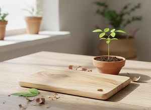 Tabla de Cortar de Madera de Acacia Natural, Tabla de Cocina, Tabla de Carnicero, Tabla para Preparación de Alimentos - Product Image 4
