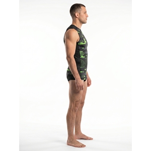 Camiseta de Compresión sin Mangas Personalizada con Etiqueta Privada, 240 GSM, Poliéster y Spandex, para BJJ, MMA, No Gi, para Hombre, Trajes Deportivos - Product Image 3
