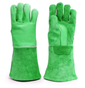 Guantes de Cuero Reforzado con Grano de Piel de Vacuno para Trabajo Pesado, Soldadura TIG, Protección Industrial para Manos, Algodón Ignífugo - Product Image 3