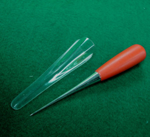 AA0182 DANKING Tailor Awl | Handmade Steel Wire <b>Leather</b> Awl <b>Tool</b> with Red Handle for Stitching and Repairing <b>Crafts</b> Taiwan - Product Image 4