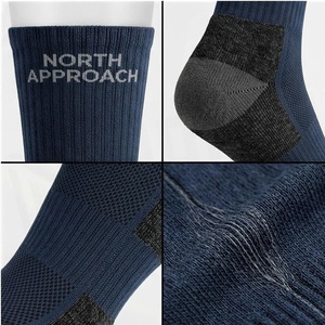 North Approach Crew <b>Socks</b> Blue Breathable <b>Running</b> <b>Socks</b> for Adults Spring Season - Product Image 4
