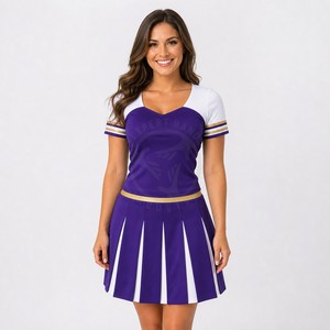 Camisetas de Animadoras Sublimadas Personalizadas con Gráficos del Equipo y Tela Elástica de Alto Rendimiento para Grupos de Animadoras OEM - Product Image 5