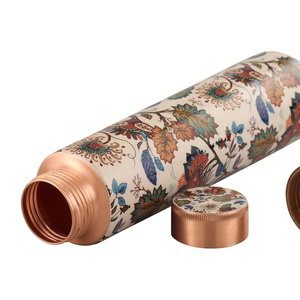 Ensemble carafe à eau en cuivre martelé, pichet de chevet en cuivre avec verre, ensemble gobelet et carafe en cuivre pur, cuivre artisanal - Product Image 1