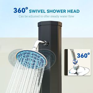 Douche solaire extérieure de 2,1 m de long, capacité de 34,5 L, idéale pour la cour, le bord de piscine, la plage ou le spa - Product Image 4