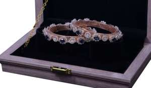 Bracelet Pacheli élégant pour femme, tendance, en or rose 14 carats, diamants naturels couleur HI, pureté SI, 10,74 carats, taille ovale, plaqué rhodium - Product Image 3