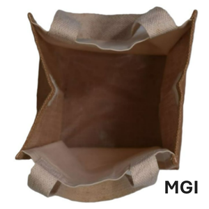 Bolsa de Yute con Patrón de Letras, Logotipos Personalizados, Tamaño Extra Grande y Correa para el Hombro para Tiendas Orgánicas y Compradores Ecológicos - Product Image 3