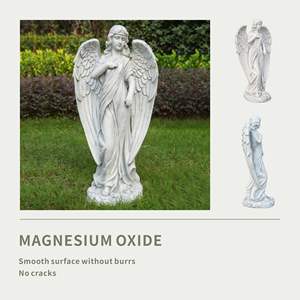 Estatua de Ángel Realista de 12.2 Pulgadas, Escultura de Óxido de Magnesio para Decoración de Interiores o Exteriores - Product Image 3