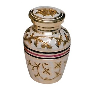 American Flag Picture Sticker Enamel Brass Eco-Friendly <b>Mini</b> Keepsake Cremation Urn for Storage Funeral Ashes - Product Image 5