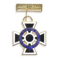Dernier design de bijou de poitrine maçonnique de haute qualité pour uniforme des Chevaliers Templiers