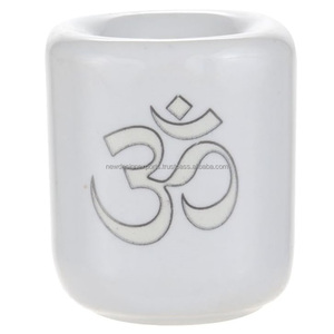 พร้อมใช้งานโลหะทอง OM ระฆังพิธีกรรมเชิงเทียนคาถา- - Product Image 1