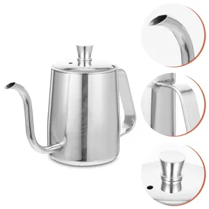 Bouilloire à café en acier inoxydable à bec col de cygne, vente en gros OEM, pot à thé et eau, poignée résistante à la chaleur, pichet pour cafetière à filtre - Product Image 6