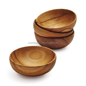 Cuenco Funcional de Madera Profunda, Ideal para Mezclar, Servir y Compartir Comidas con Invitados de Forma Cómoda - Product Image 1